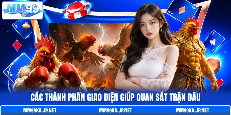 Các thành phần giao diện giúp quan sát trận đấu Các thành phần giao diện giúp quan sát trận đấu