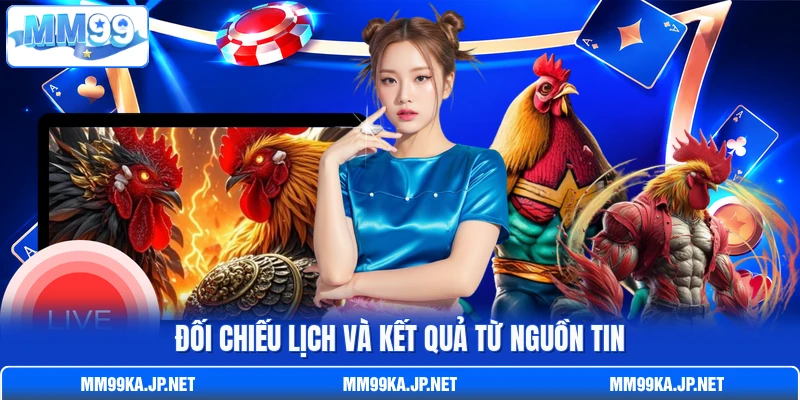 Đối chiếu lịch và kết quả từ nguồn tin Đối chiếu lịch và kết quả từ nguồn tin