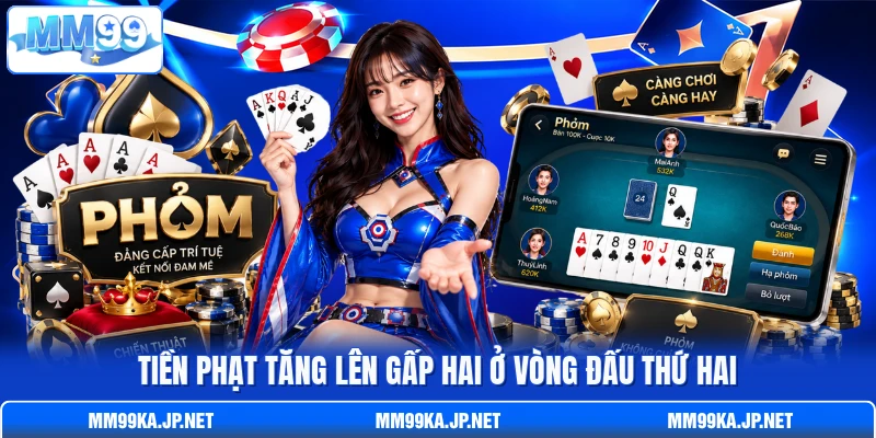 Tiền phạt tăng lên gấp hai ở vòng đấu thứ hai Tiền phạt tăng lên gấp hai ở vòng đấu thứ hai